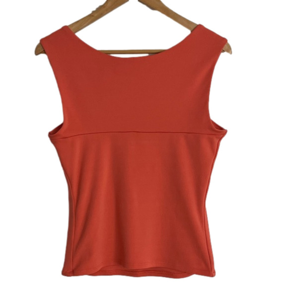Cache Tangerine elevated Tank top. Soft stretchy wide shoulder straps. LARGE - Picture 2 of 8